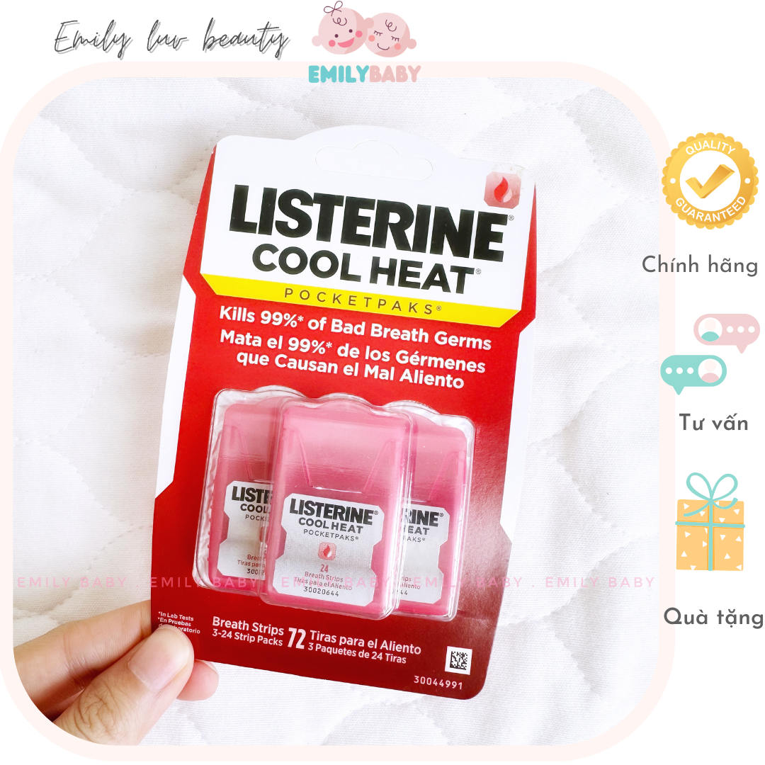 Xịt thơm miệng diệt khuẩn Listerine 7.7ml Mỹ
