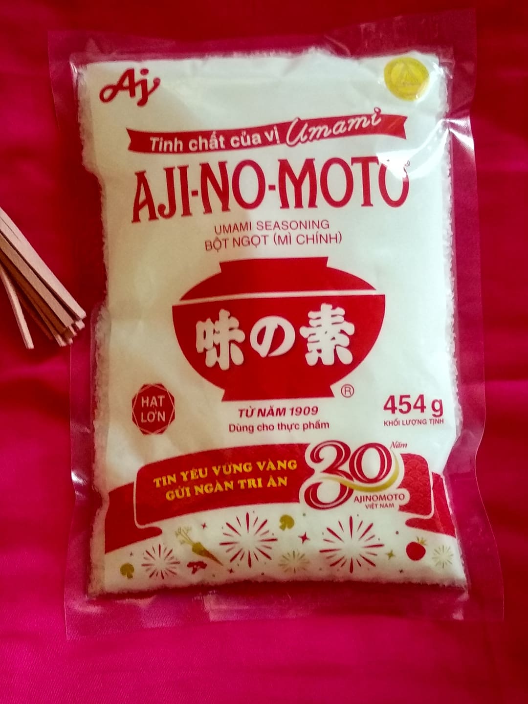 Bột ngọt (mì chính) Ajinomoto 454g - hạt to