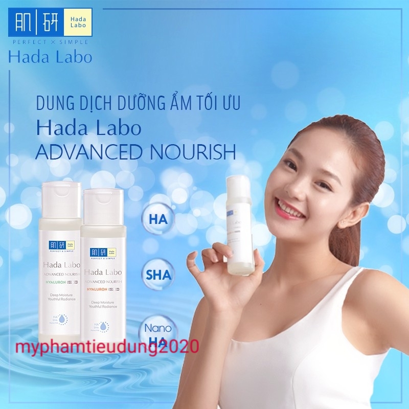 (Mini dd20ml +srm15g) Bộ Đôi Dưỡng Da Mini Hada labo dưỡng ẩm