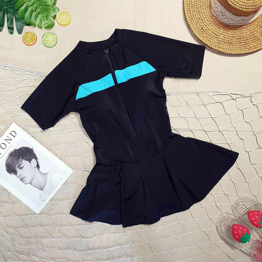 bikini 1 mảnh kín đáo, Bikini liền thân cộc tay