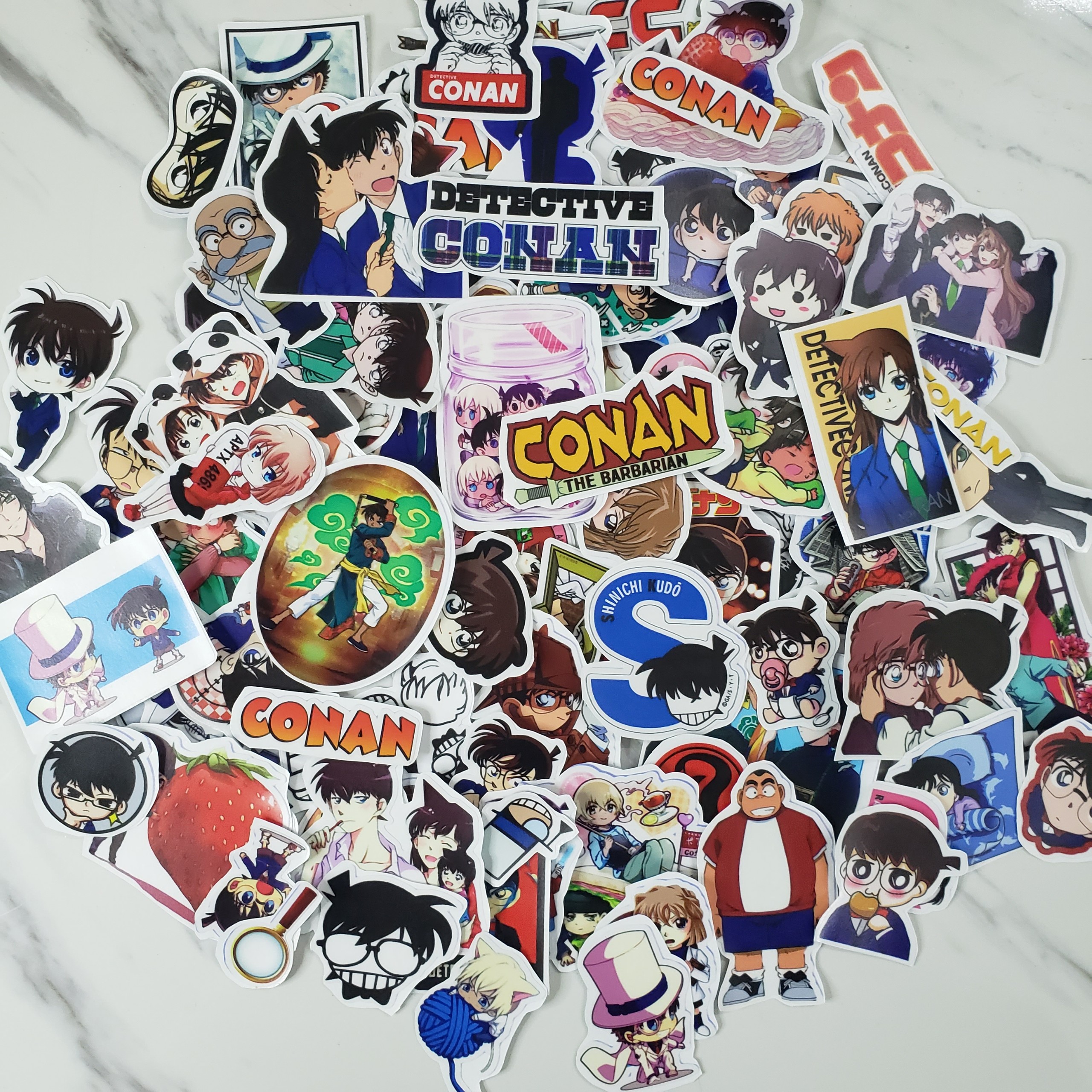 Sticker Thám Tử Conan, Sticker Dán Nón Bảo Hiêm, Điện Thoại, Laptop, Bình Nước...Chống Nước, Chống Bay Màu