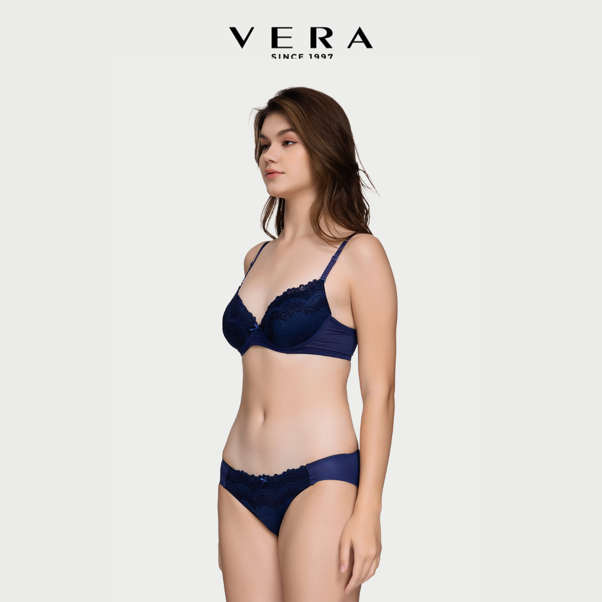 Quần lót Bikini nữ Misaki Polyamide phối ren - M1037