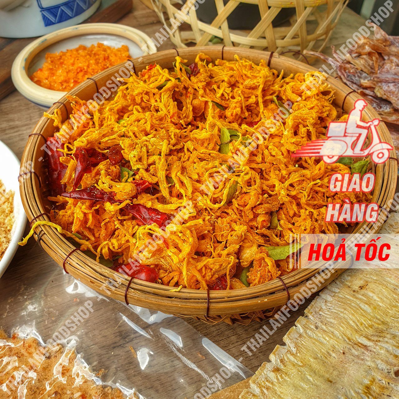 Khô Gà Lá Chanh Loại Ngon - 1kg 2 Hộp 500gr