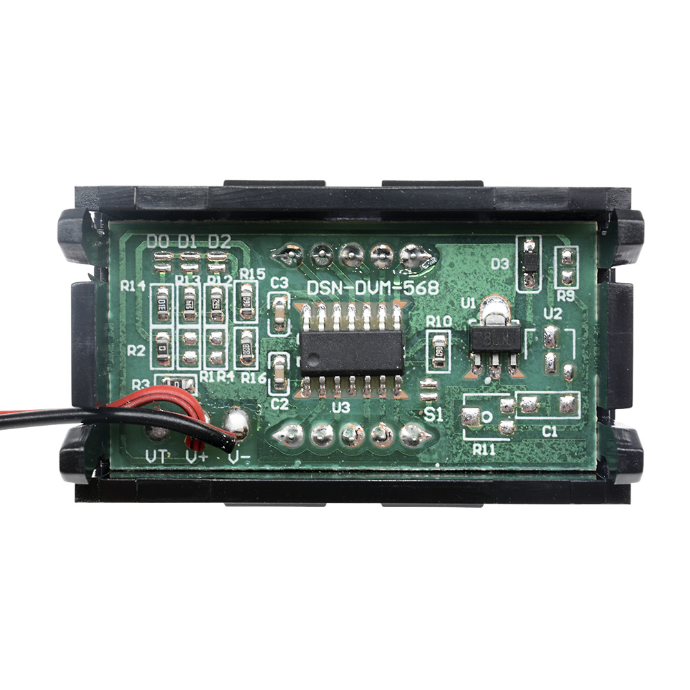 DM 0.56  DC4.5/4.7/5-30V Voltmeter LED Panel Three Digital Display Volt Voltage Meter