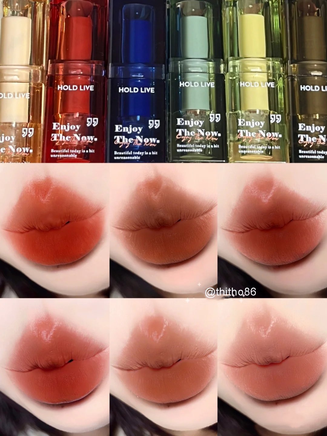 Set 3 Son Thỏi Pha Lê HOLD LIVE Mud Mist Velvet Upper Lip HL596 - HOLDLIVE