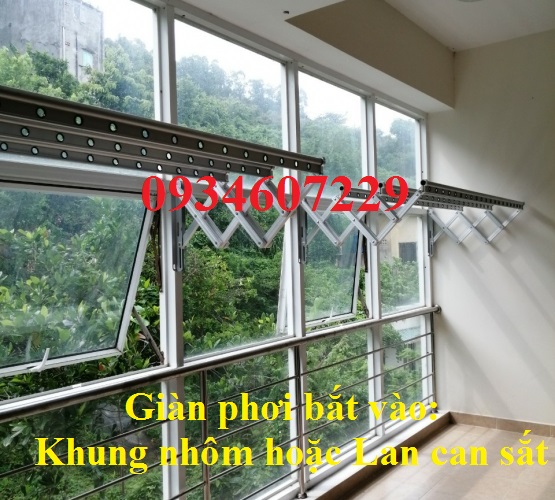 Giàn phơi gắn tường Hàn Quốc