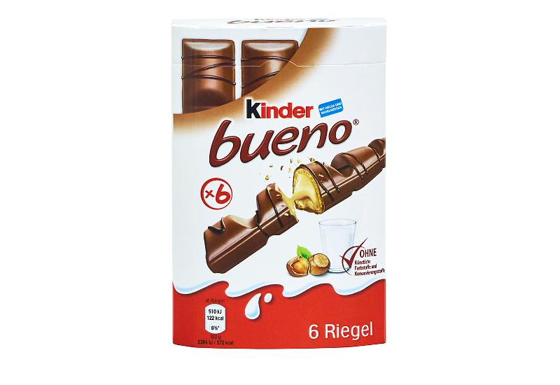 Kẹo SCL nhân sữa hạt dẻ Kinder Bueno 43g