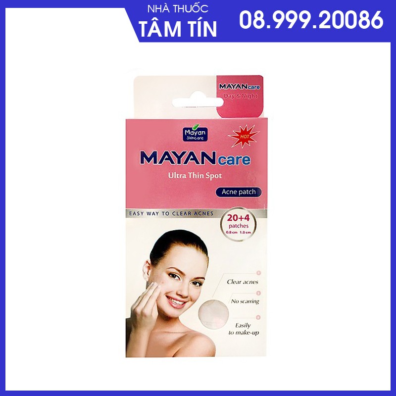 Miếng dán mụn Mayan care (20 + 4 miếng)
