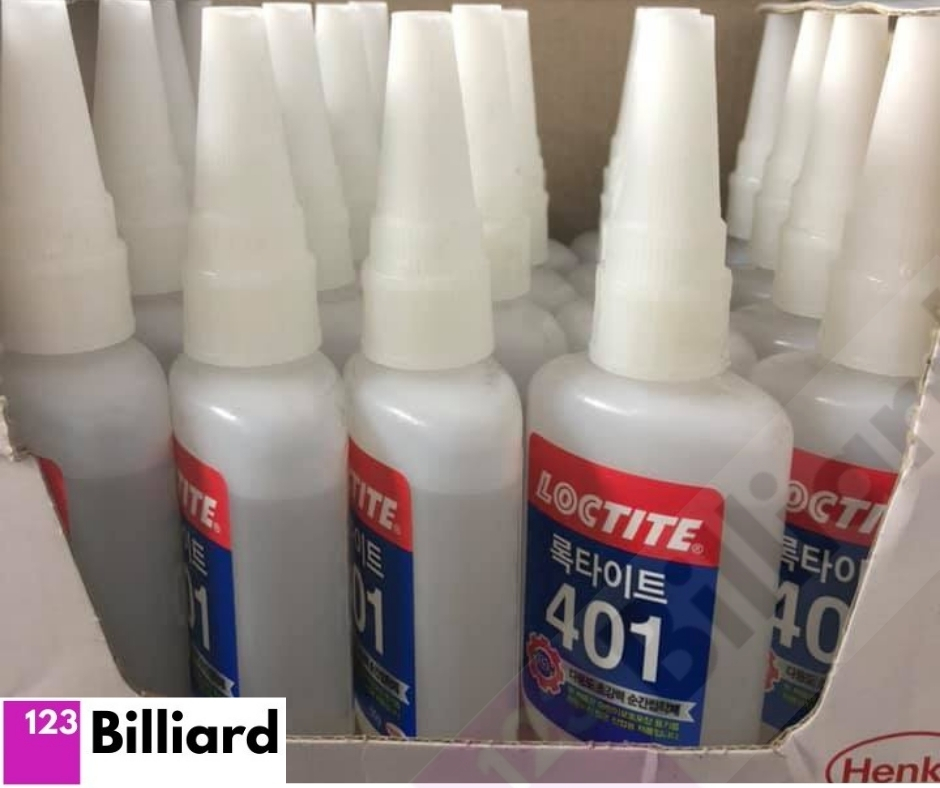 [HCM][SIÊU THỊ BIDA] Keo dán đầu cơ bida 401 Loctite 50g