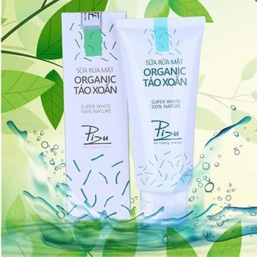 sữa rửa mặt OGANIC TẢO Xoẵn Pizu