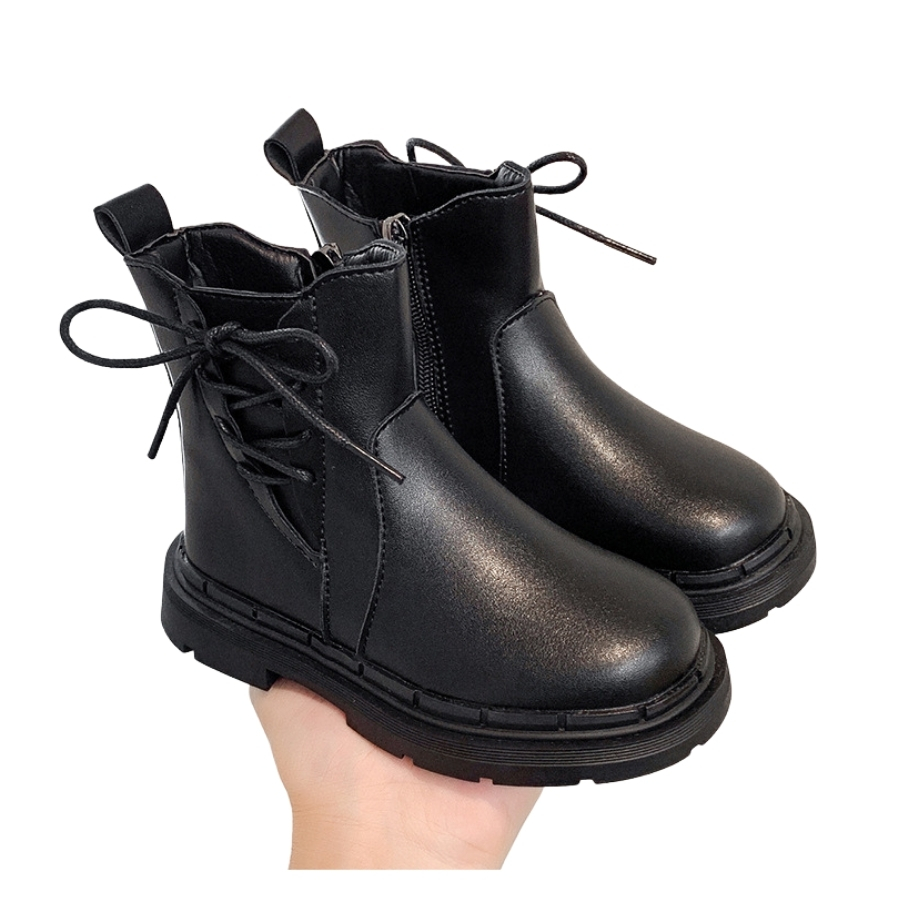 Boot Da Trẻ Em Giày Bốt Kiểu Dáng Hàn Quốc Sang Chảnh Cho Bé Hot Hit