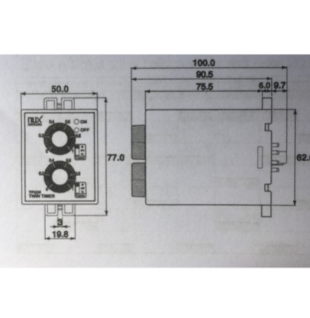 Timer Đôi Hanyoung TF62NP-10D