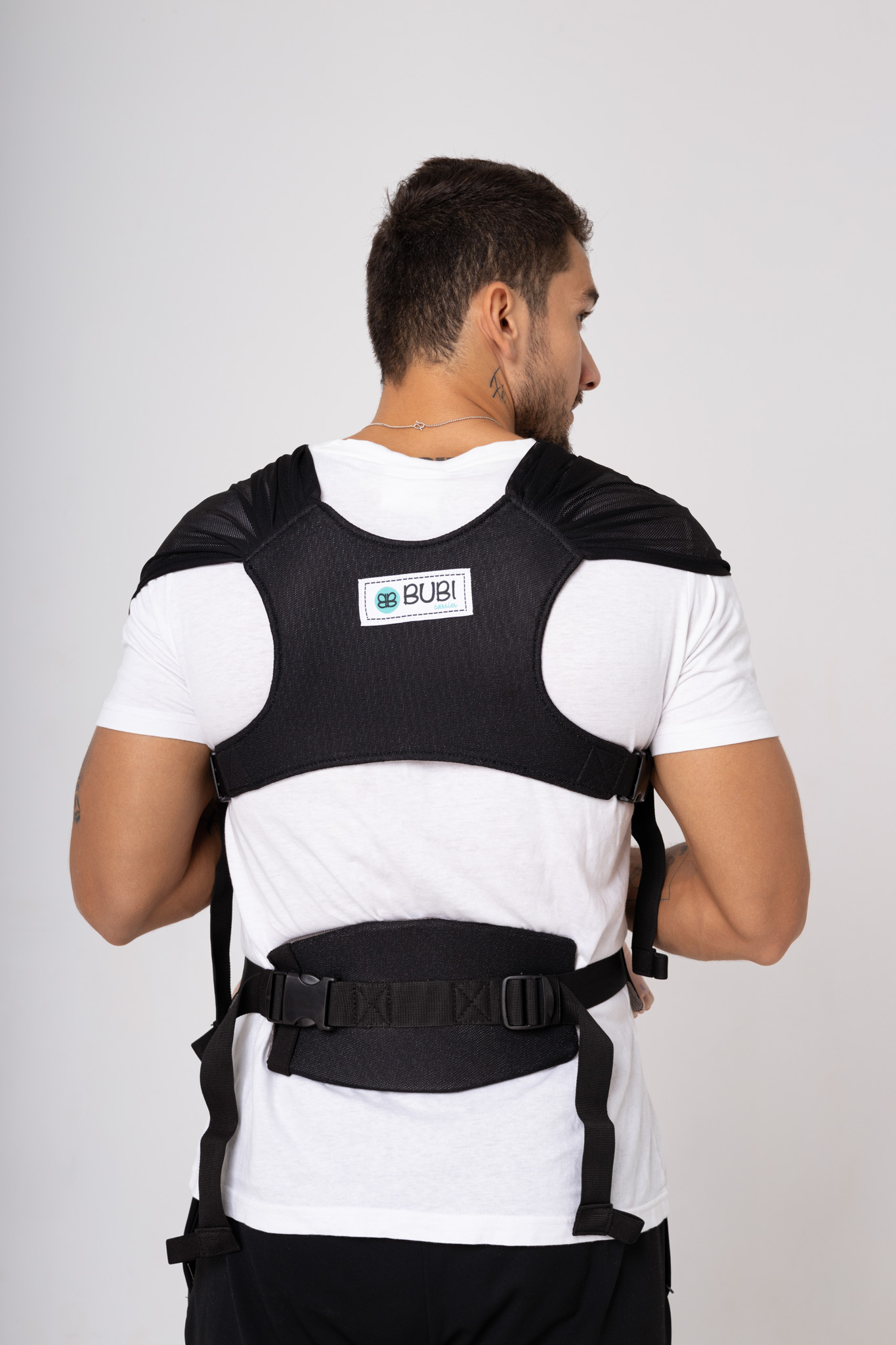 Địu vải BUBI Gen 3 - Đen lưới - PE