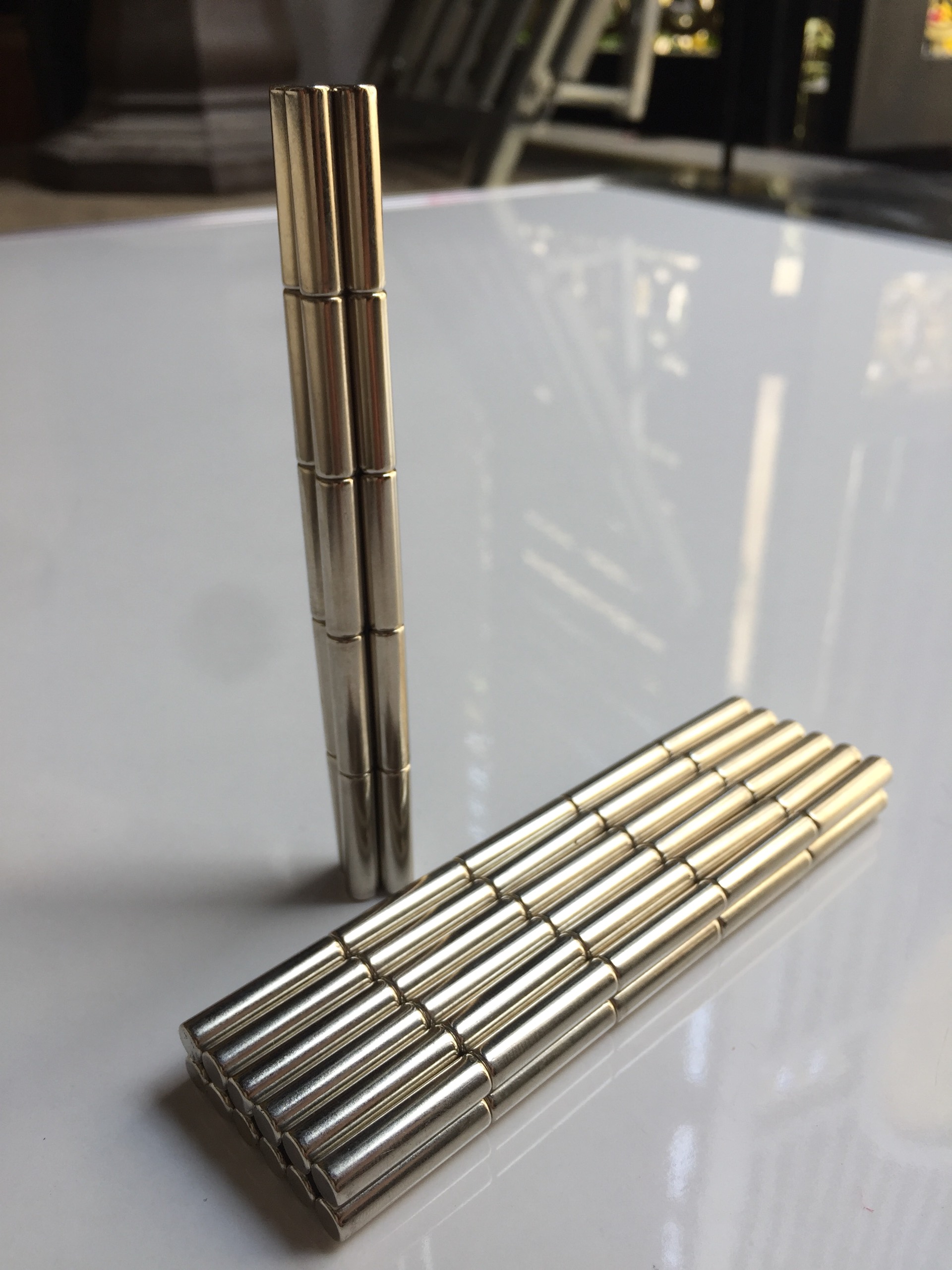 [HCM]Nam Châm Vĩnh Cửu Ø 6x25mm Nam Châm Trắng ( Bộ 10 Viên)