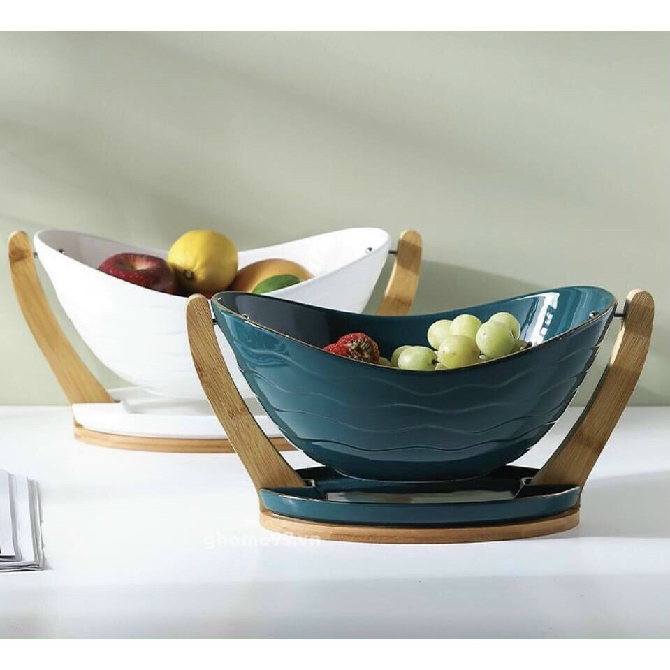 KHAY THUYỀN 1 TẦNG ĐỰNG TRÁI CÂY CAO CẤP
