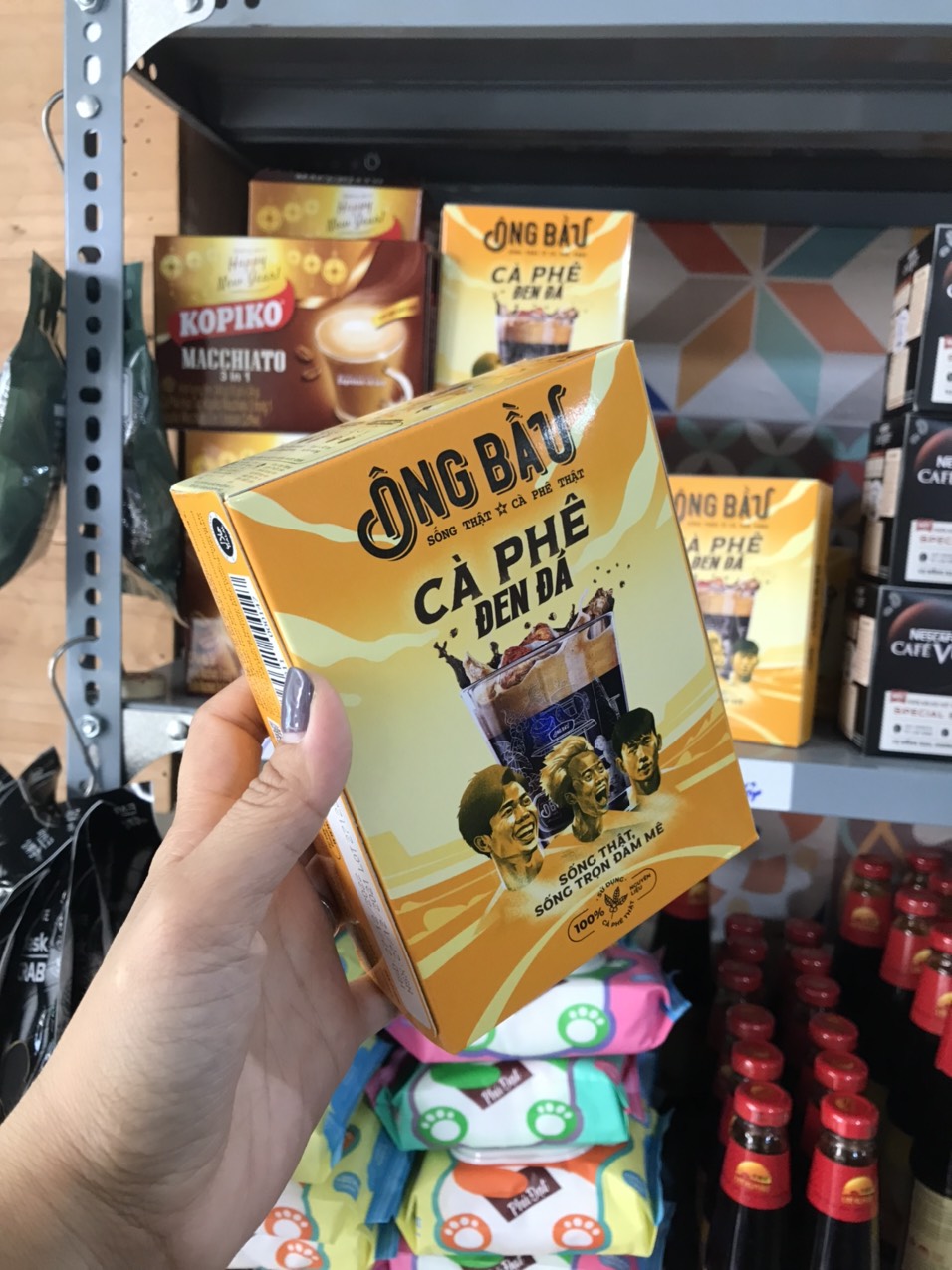 Cà phê sữa đá Ông Bầu Hộp Vàng 240g