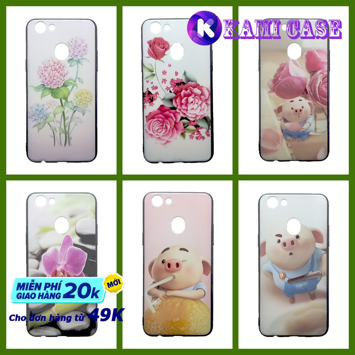 Ốp Lưng OPPO F5 Cứng Bóng Viền Dẻo
