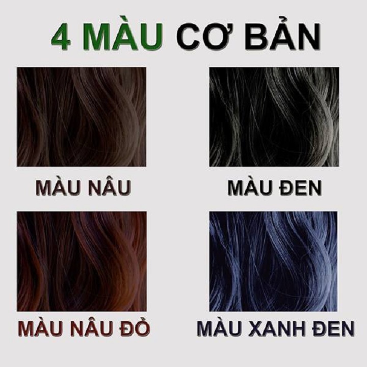 [HCM]Bột lá nhuộm tóc thảo dược Ogatic các màu (ĐEN, NÂU, NÂU ĐỎ, XANH ĐEN) - 50G/HỘP