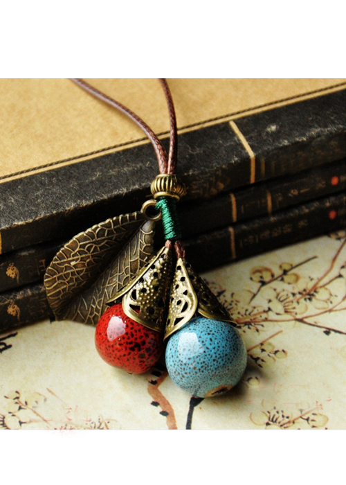 Vòng cổ gốm thời trang Vintage VGOM25