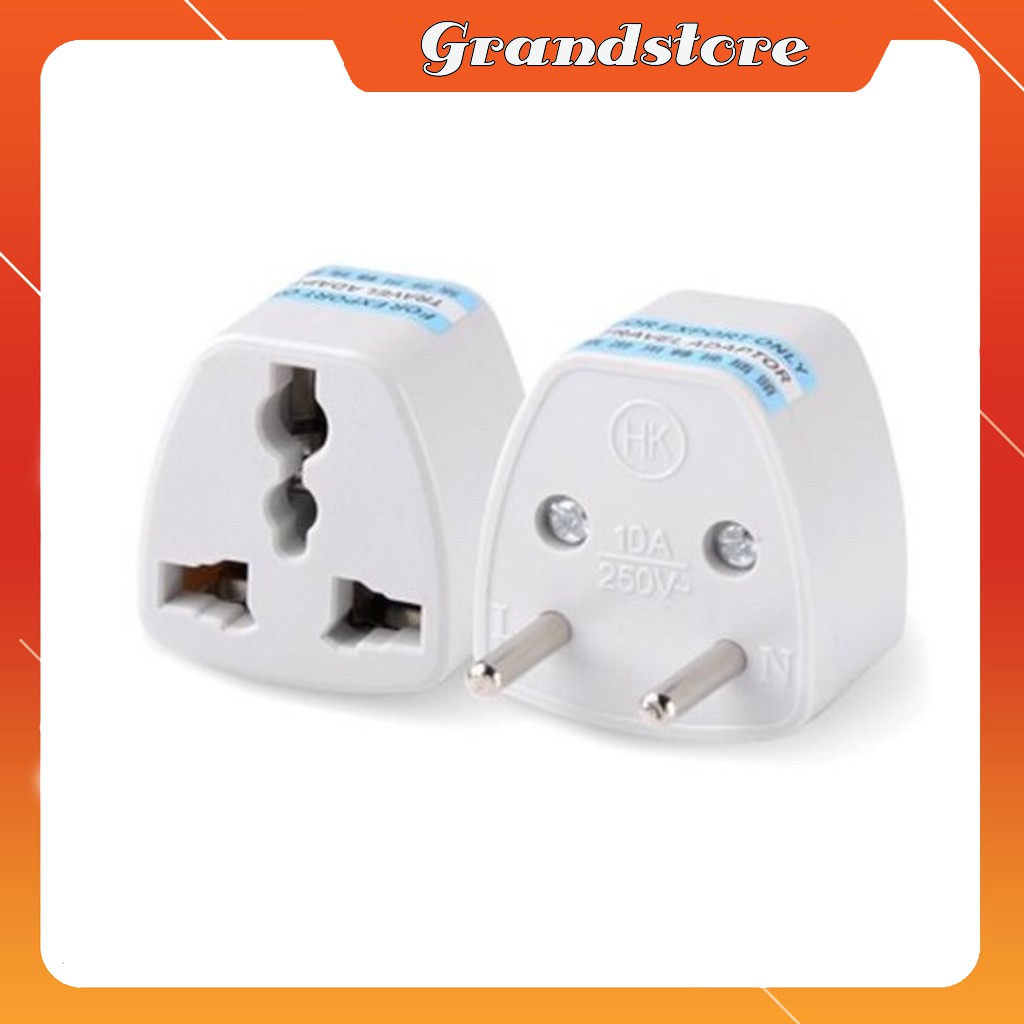 Phích cắm chuyển 3 chấu sang 2 chấu tròn, phích cắm chuyển ba chạc sang 2 chạc tiện dụng.