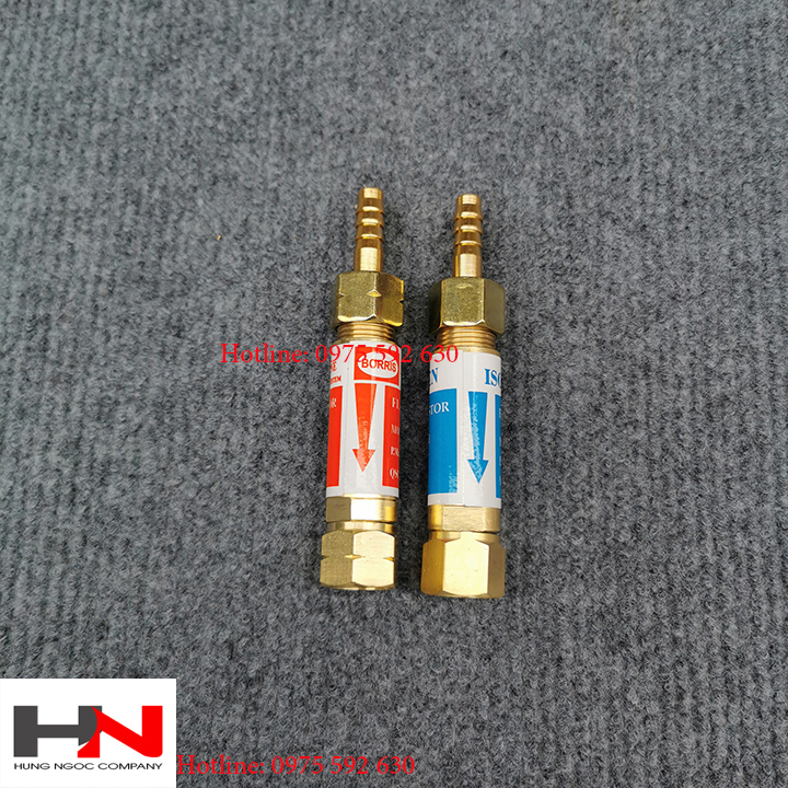 Combo van cháy ngược lắp mỏ cắt và mỏ hàn ren 16mm