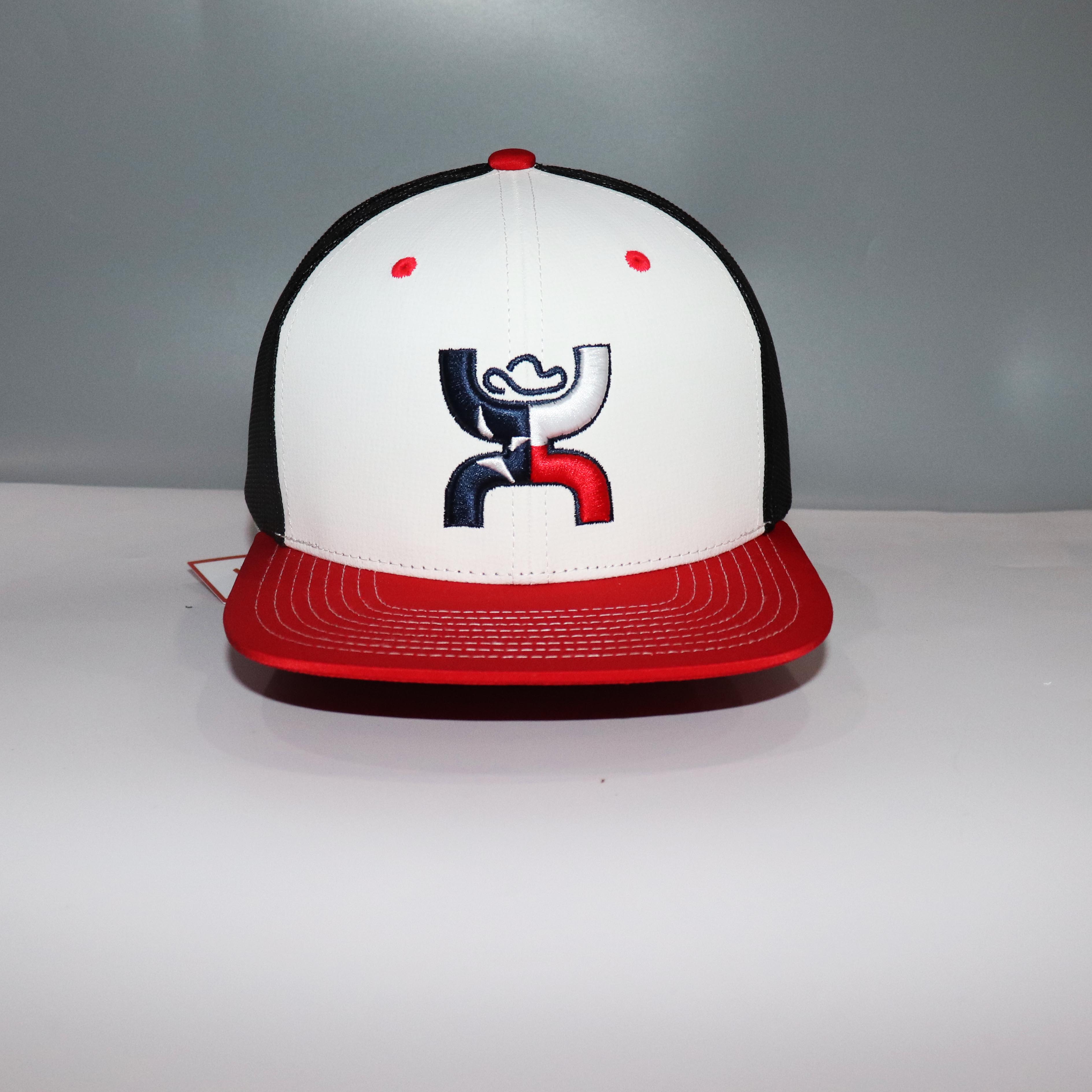 Nón Snapback NHS Cao Bồi Lưới Trắng Kết Đỏ CB001.