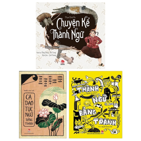Fahasa - Combo Sách Hay Ca Dao - Thành Ngữ Bằng Tranh (Bộ 3 Cuốn)