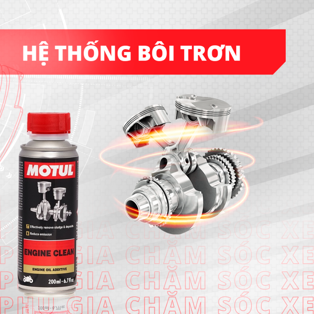 Phụ gia vệ sinh động cơ xe máy - ENGINE CLEAN MOTO 200ml