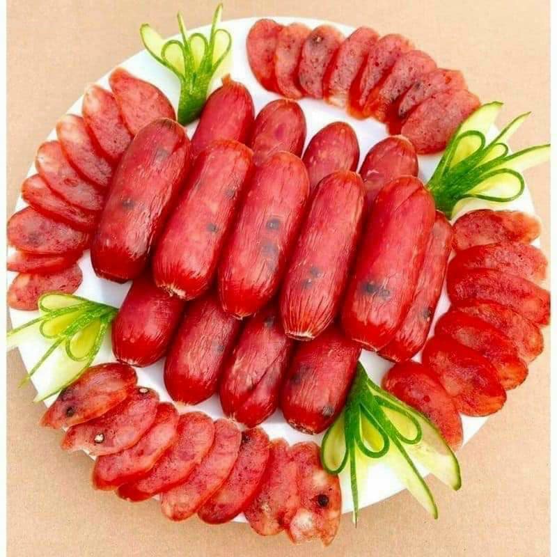 Túi 500g Lạp xưởng heo tiêu đen - lạp xưởng Sóc Trăng