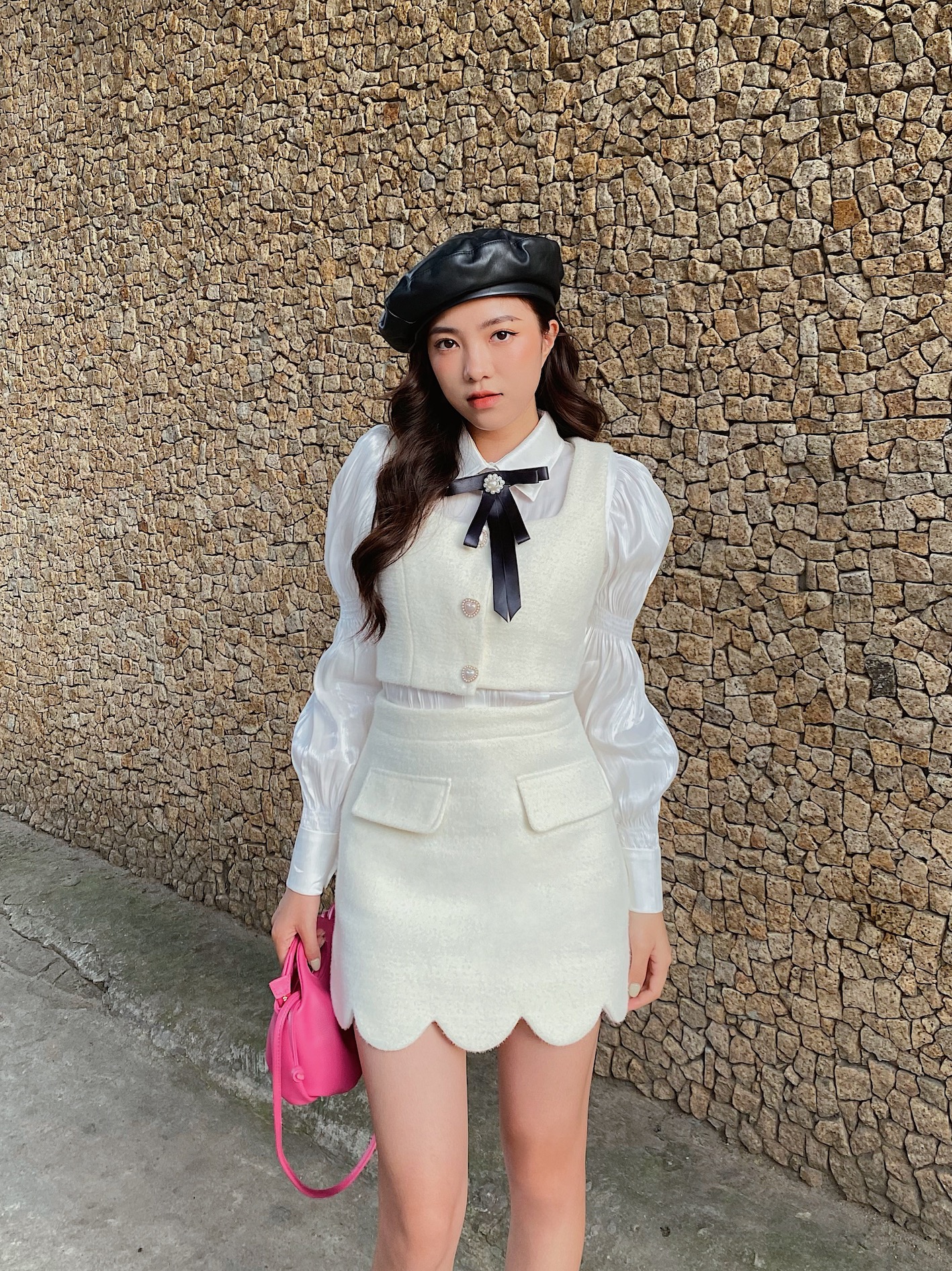 ✿ Somee studio ✿  Maika skirt ✿ Chân váy dạ lông thỏ