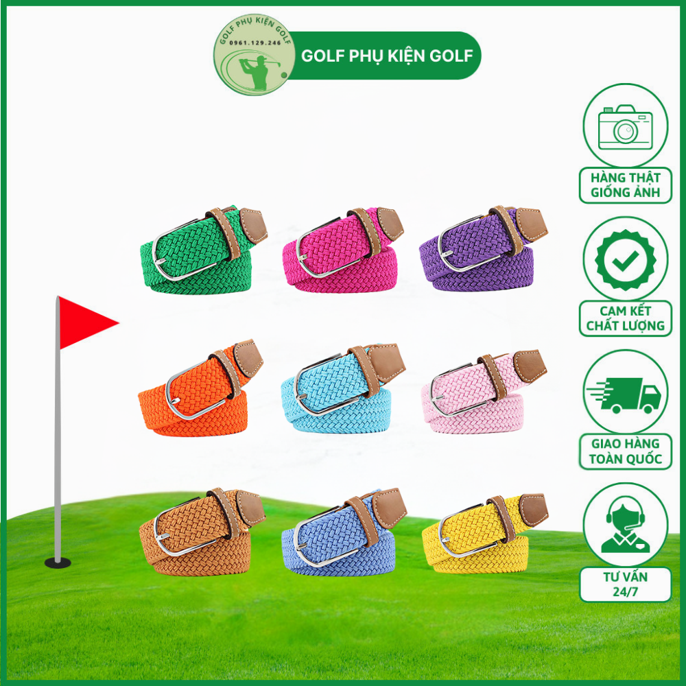 Thăt Lưng Golf  Loại Chun Nhiều Màu Siêu Đẹp