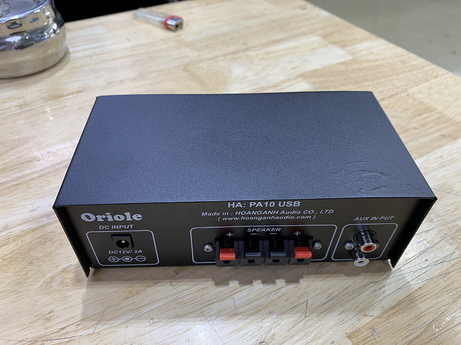 AMPLI MINI ORIOLE PA 10 CÓ USB - có 12V DC - CÓ ECHO