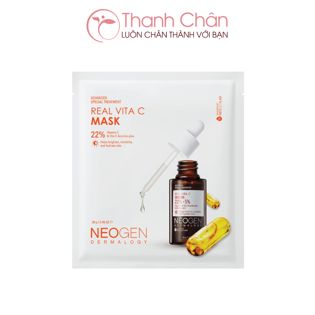 Mặt nạ Neogen Dermalogy Real Vita C Mask 28g/miếng