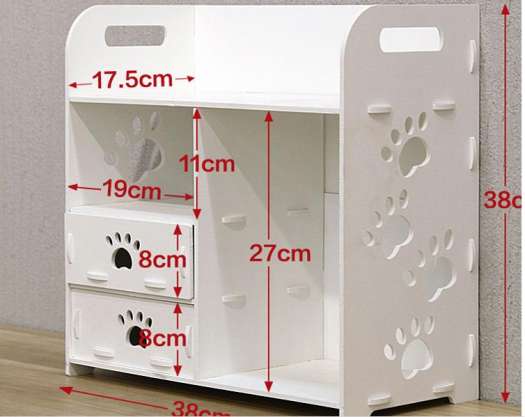 Kệ mỹ phẩm chân chó siêu kute