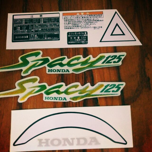 Bộ tem honda Spacy màu trắng hàng nhập Thái Lan