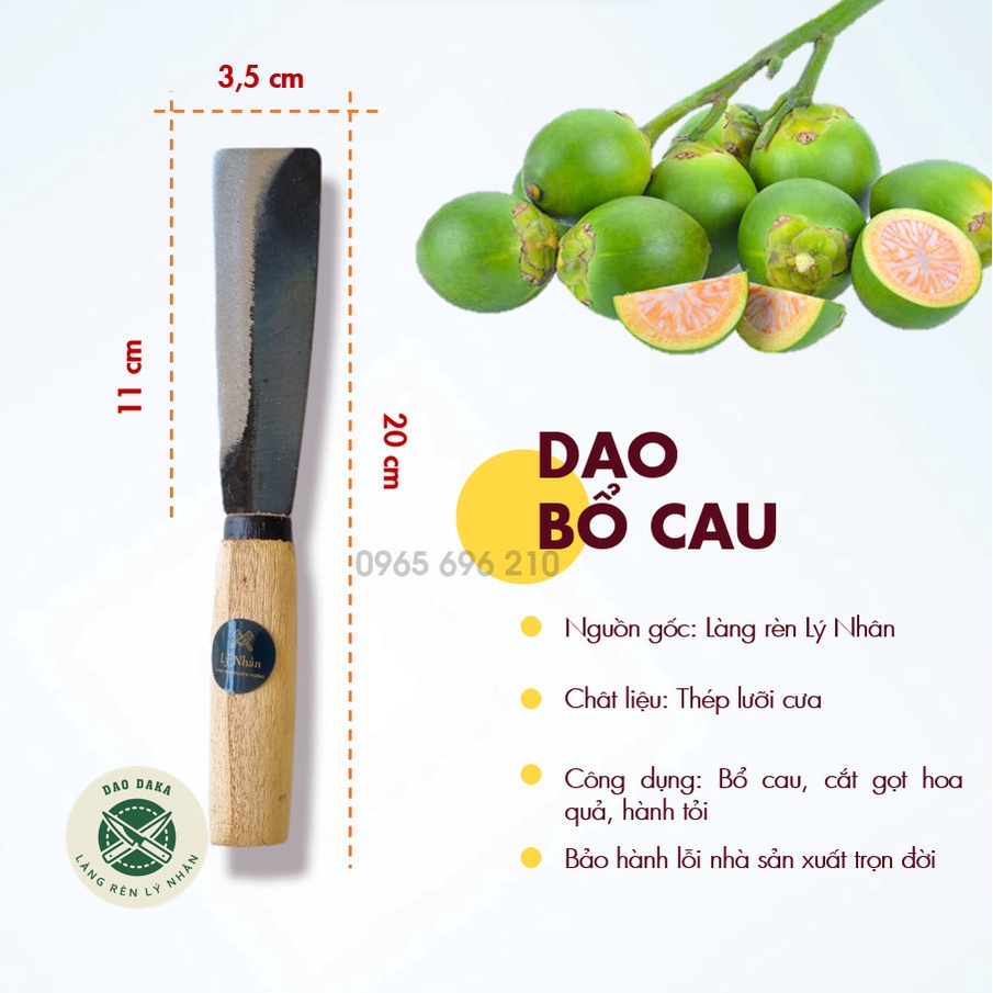 [Dao DAKA - Lý Nhân] Dao bổ cau - cắt gọt cực sắc bén