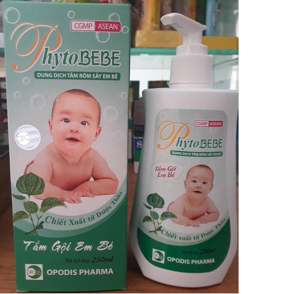 HCMDung Dịch Tắm Rôm Sảy Em Bé PhytoBeBe - 250ml