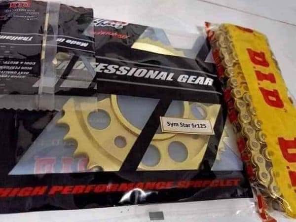 Nhông sên dĩa cho xe Sym Star Sr125 - loại 10li