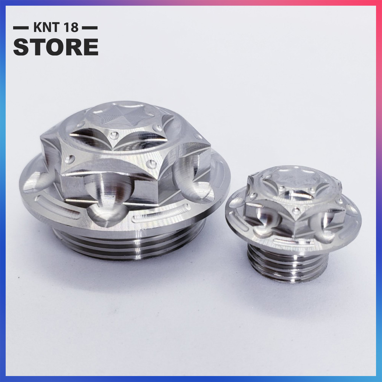 Ốc mâm lửa Salaya inox 304 CNC gắn sirius wave dream satria winner...