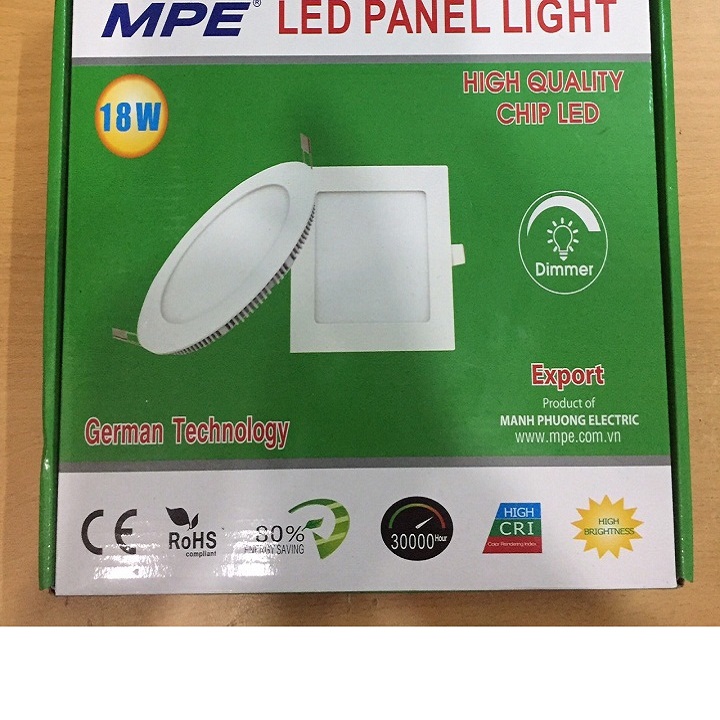 [HCM]ĐÈN LED ÂM TRẦN 18W MPE MÃ SP RPL-18