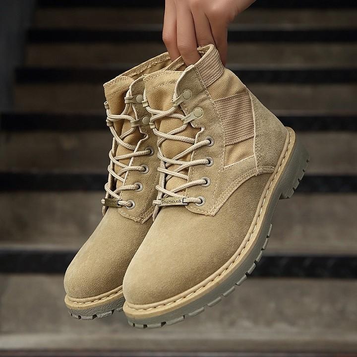 [HCM]Giày Boot Nam Cổ Cao Năng Động - Trẻ Trung - Cực Cool