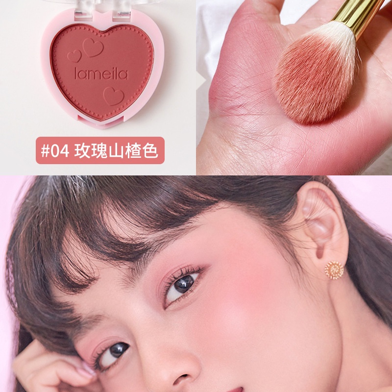 Phấn má hồng dùng trang điểm cho búp bê, thú bông (có kèm cọ)