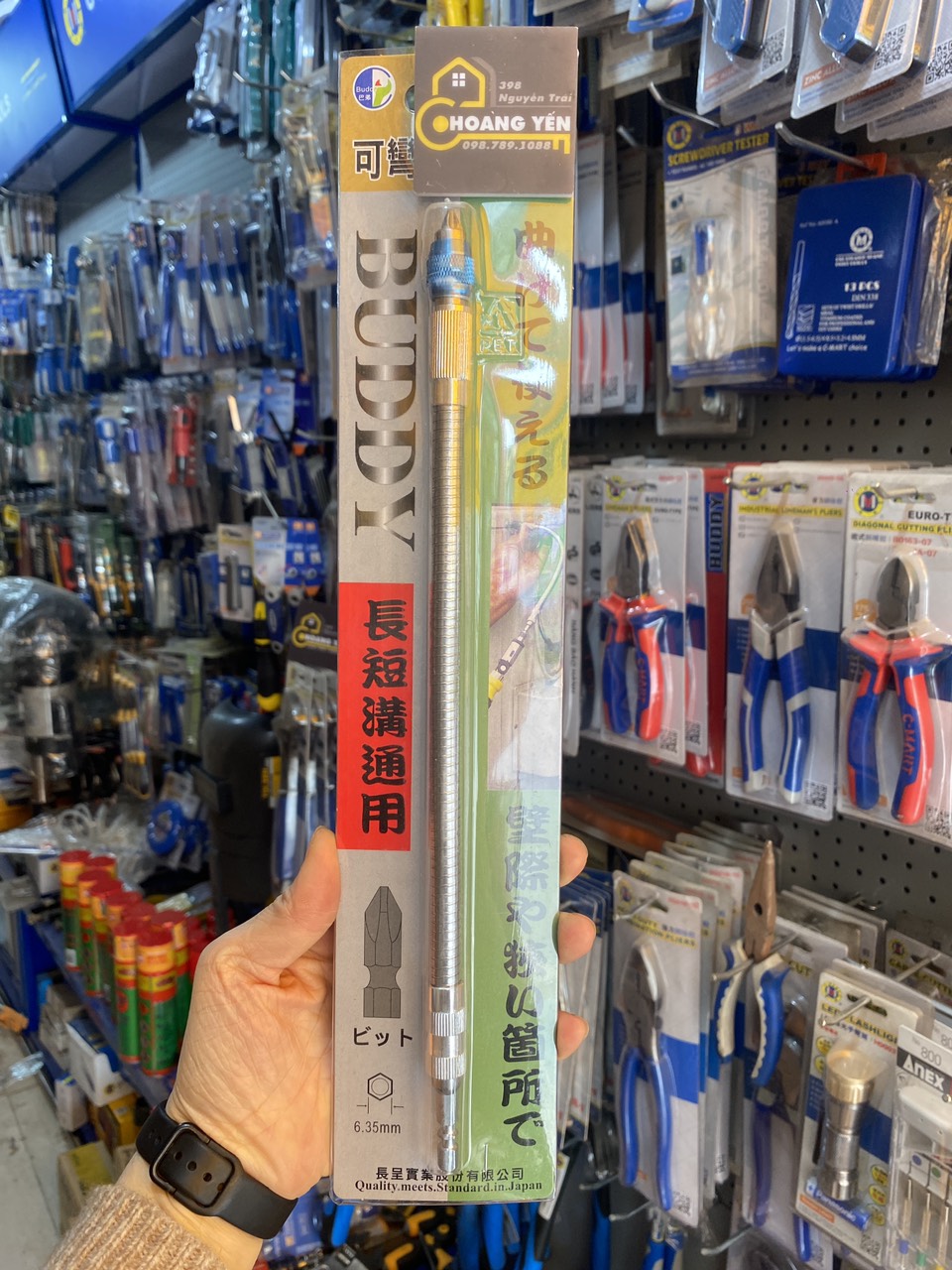Đầu chuyển hướng bắt vít mũi khoan, mũi khoan chuyển hướng BUDDY A0111 Nhật Bản