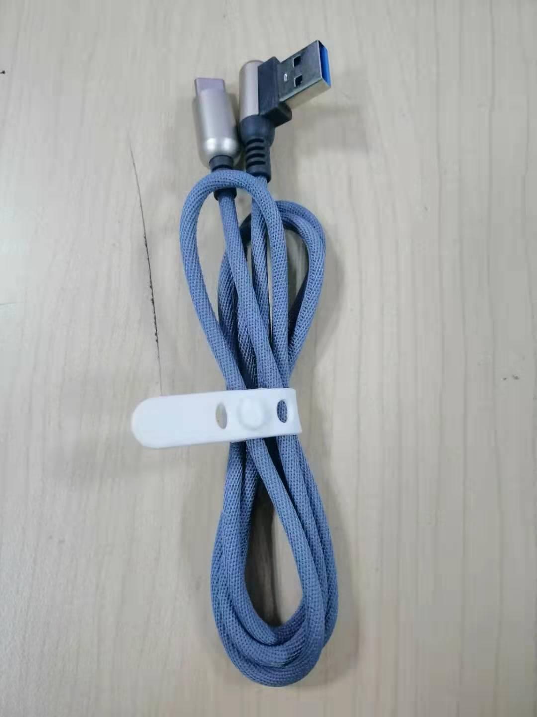 Cáp sạc TypeC dây vải chân USB vuông góc 90 độ