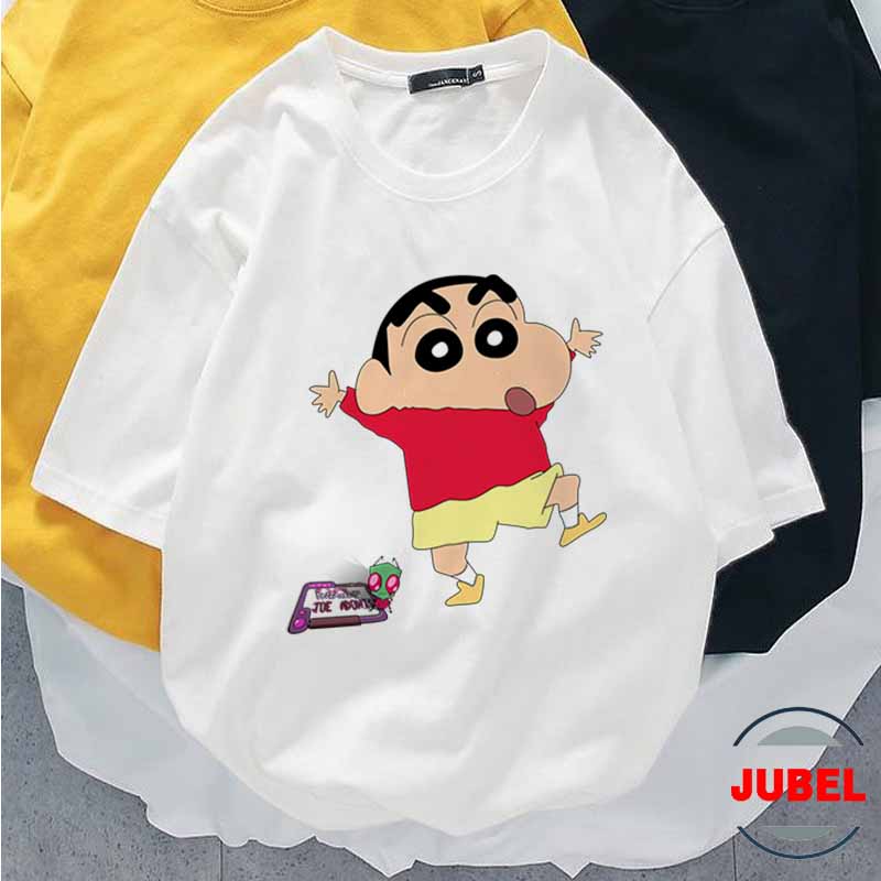 [HCM]Áo thun Unisex - shin cartoon thư giản