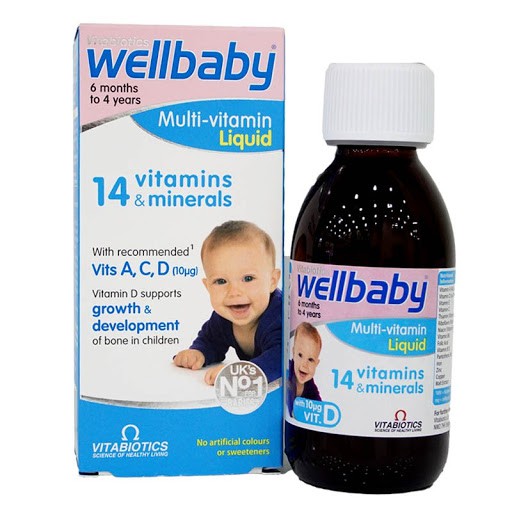 Multi Vitamin WellBaby Liquid bổ sung Vitamin cho bé