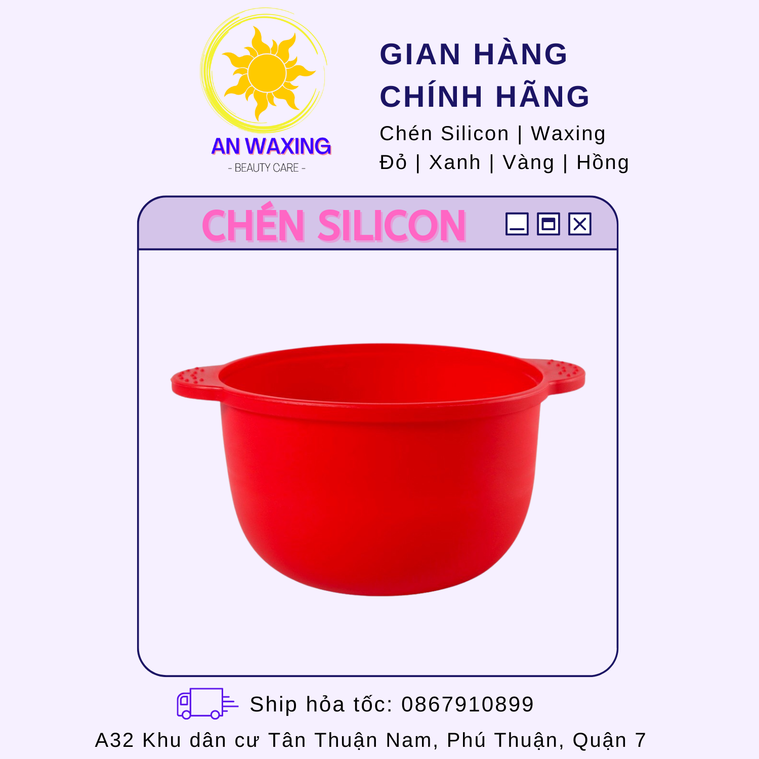 Chén nấu sáp wax lông silicon