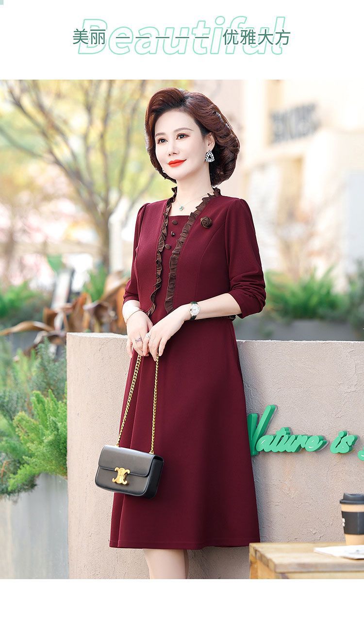 [Sẵn] Váy đầm trung niên nữ suông Cao Cấp