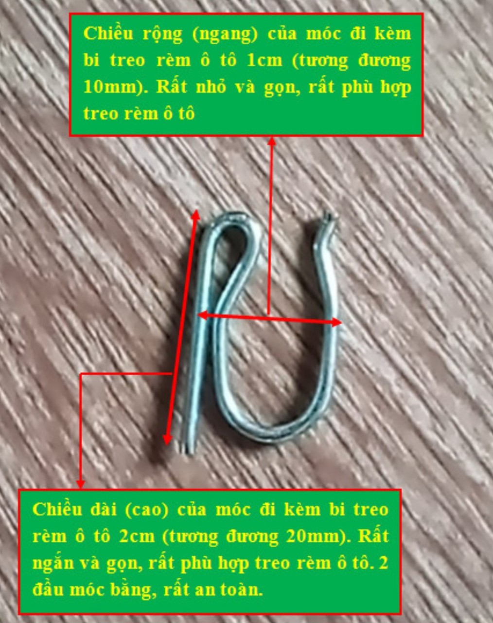 Hạt (Bi) Kèm Móc S Treo Rèm Ô Tô