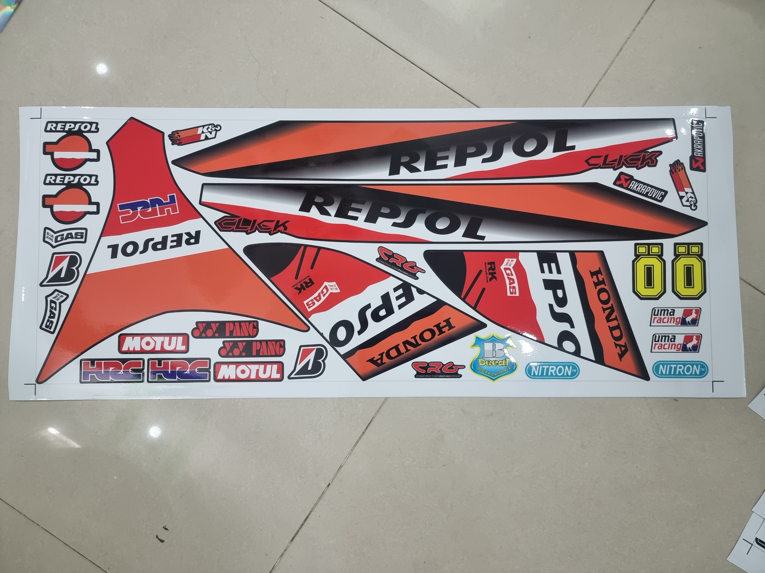 Tem rời xe click honda repsol